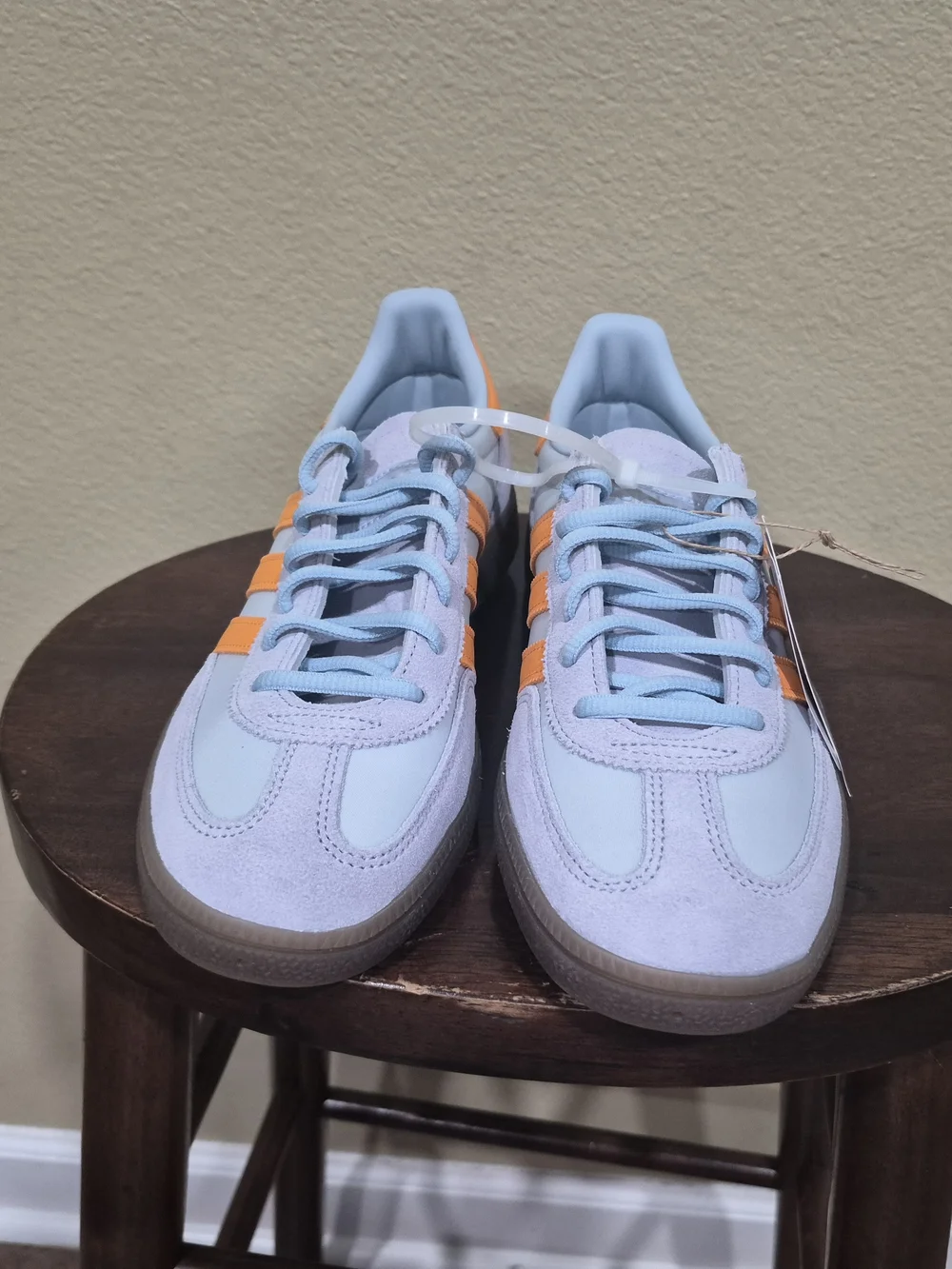 Adidas Men's Handball Spezial Blue/Tangerine/Gum Size 7.5